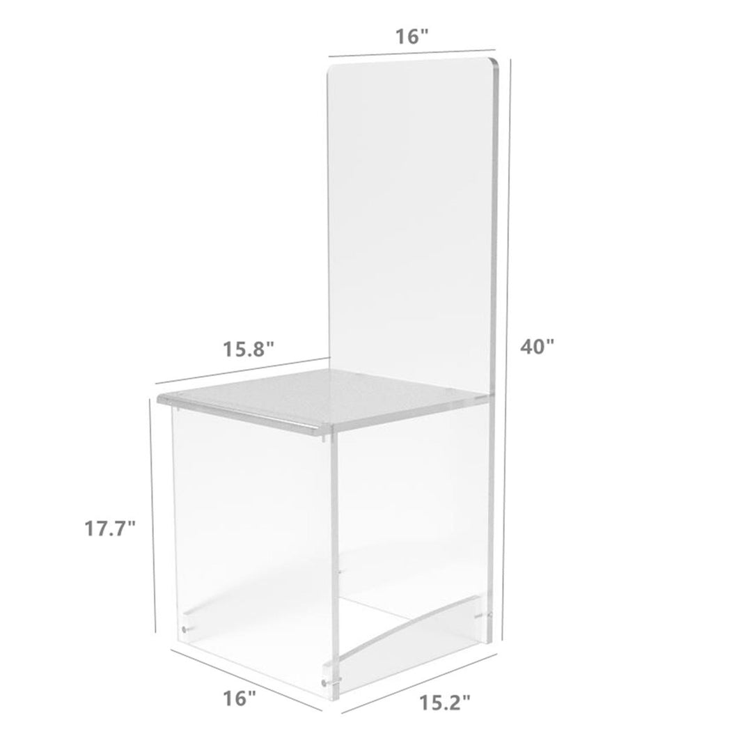 Maysun Acrylic Chair | Clear