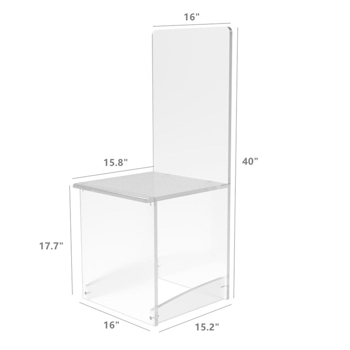 Maysun Acrylic Chair | Clear