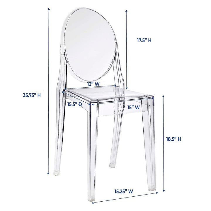 Mathilda Acrylic  Chair | Clear