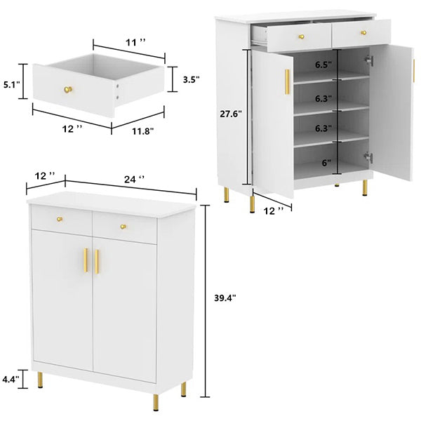 Thomas Shoe Rack | White