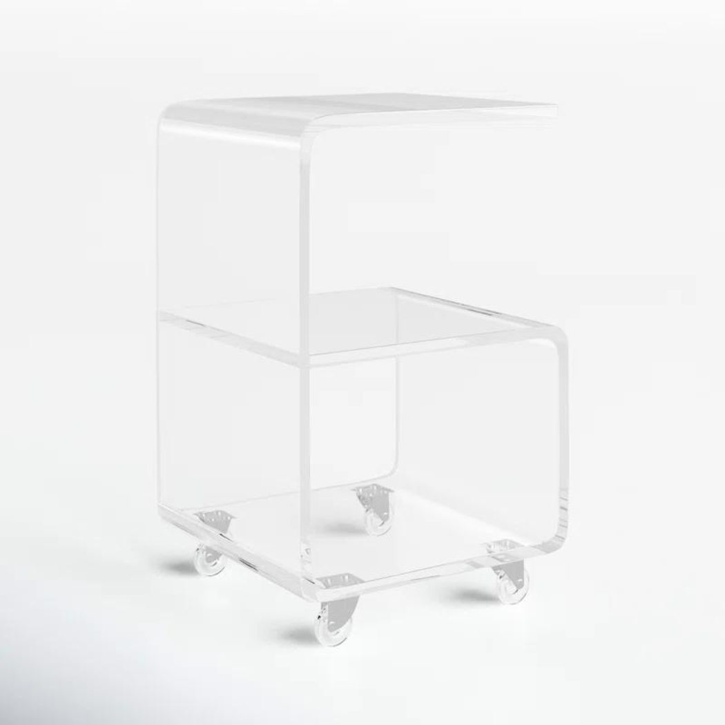 Lumiere Acrylic End Table | Clear