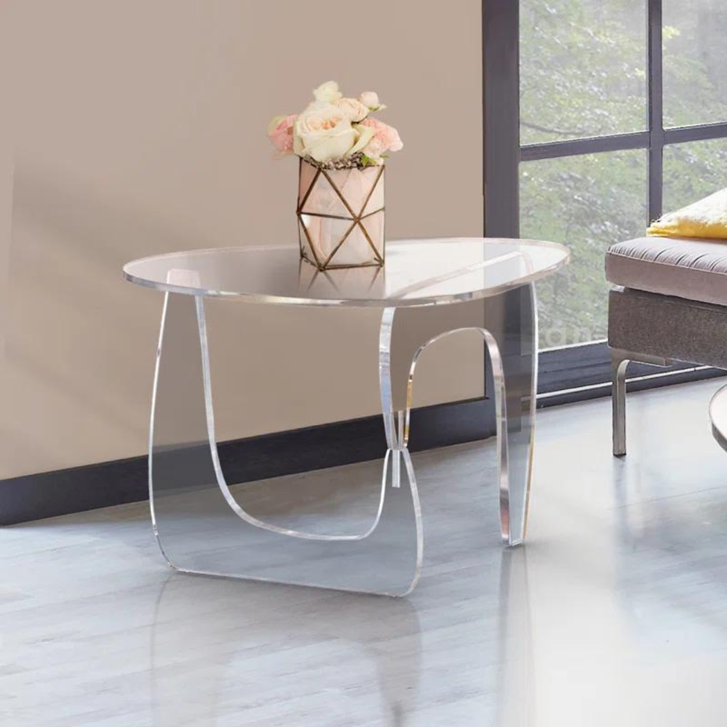 Aurora Acrylic End Table | Clear