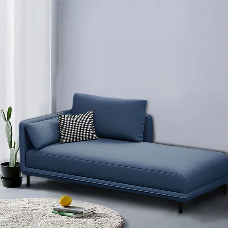 Derek Chaise Lounge | Blue | Facing Left