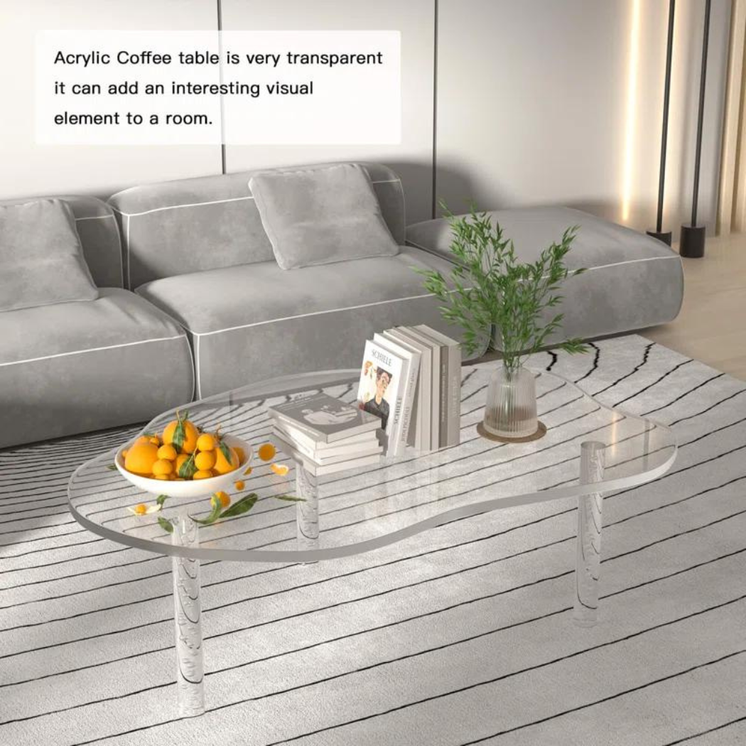 Echo Acrylic Coffee Table | Clear