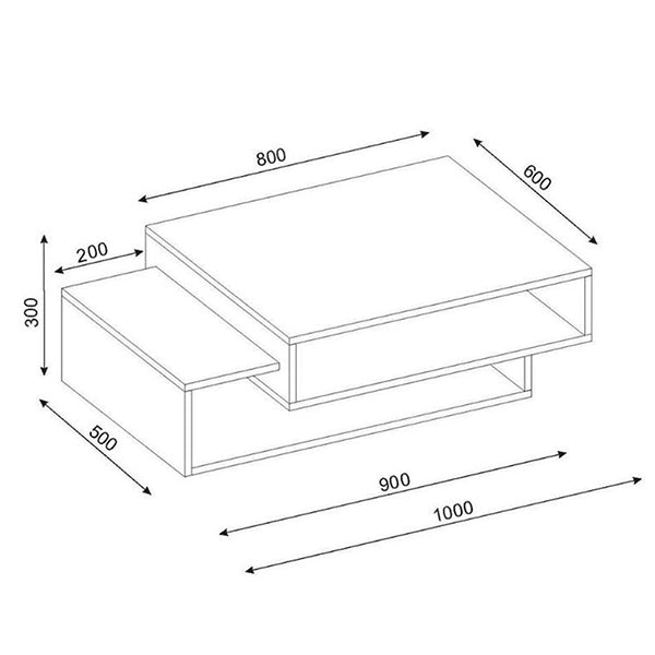 Magnets Coffee Table | White