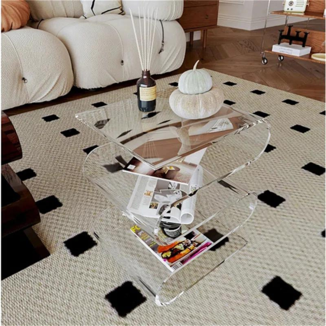 Tranquil Acrylic End Table | Clear