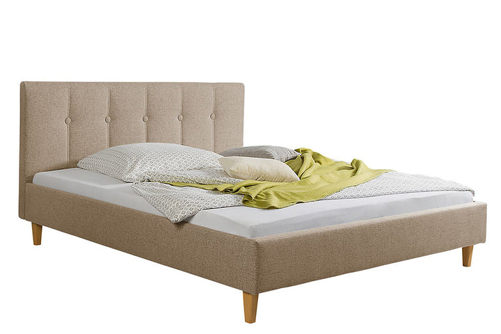 Judah Bed Without Storage | King | Brown Fabric