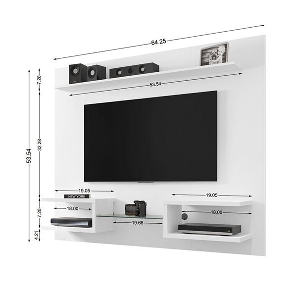 Prides Wall Mount TV Unit | White