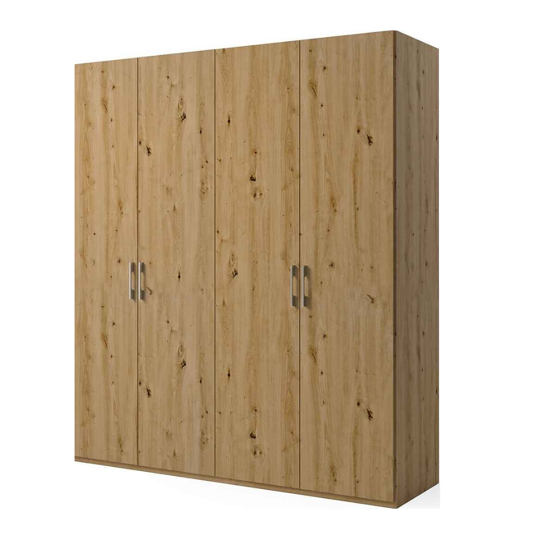 Beech finished wardrobe in Faridabad.