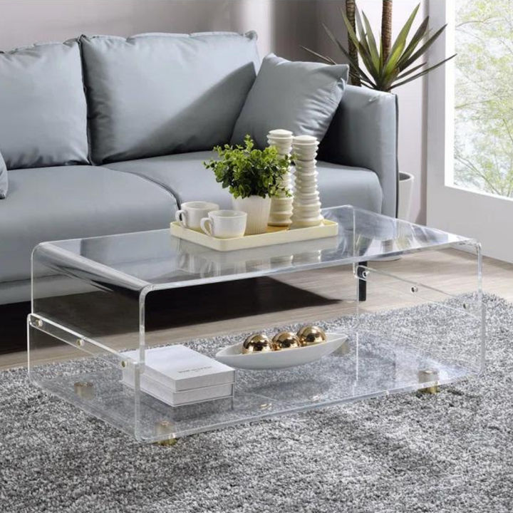 Luna Acrylic Coffee Table | Clear