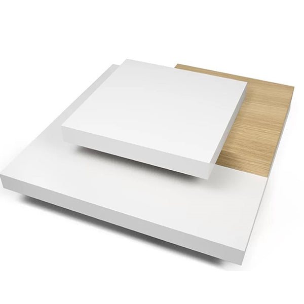 Keva Coffee Table | White & Wood