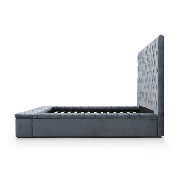 Ruby Rest Bed Without Storage | King | Grey Fabric