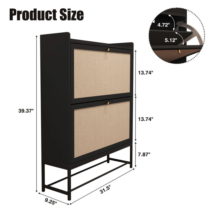 Halyna  Shoe Rack | Black