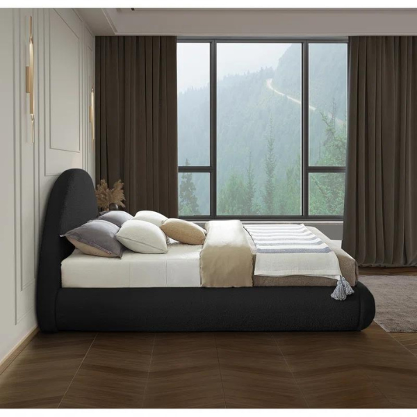 Quartz Bed Without Storage | King | Black Fabric