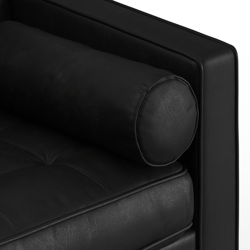 Noir L Shape Sofa | Black | Right Facing