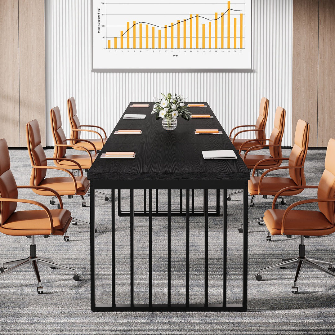 Ade Table Heera Moti Ade Meeting Table | Black