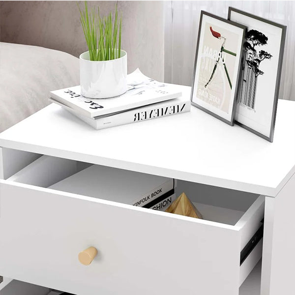 Isaiah Bedside Table | White