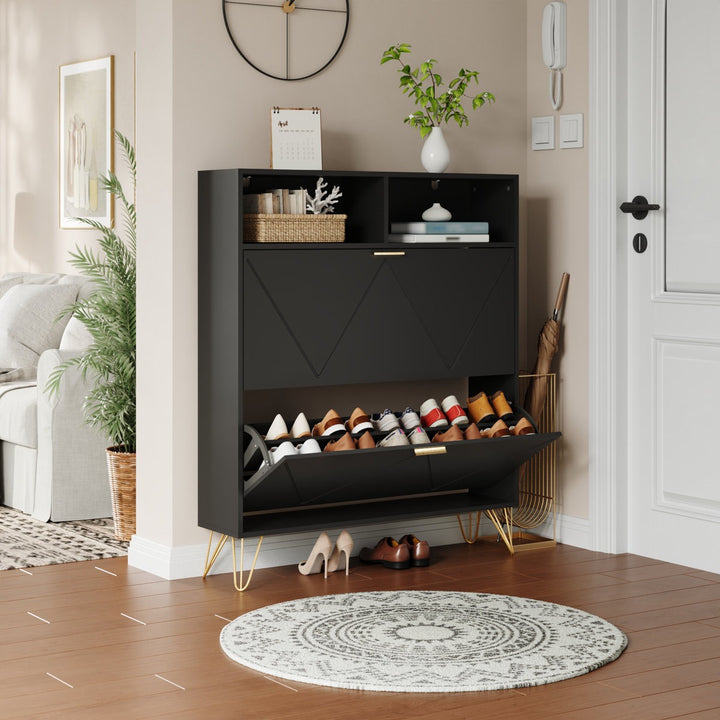 Saoirse  Shoe Rack | Black