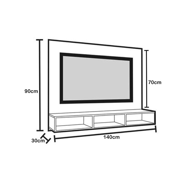 Dep Wall Mount TV Unit | White