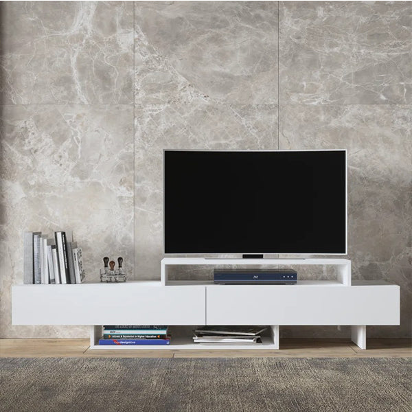 Castle TV Stand | White