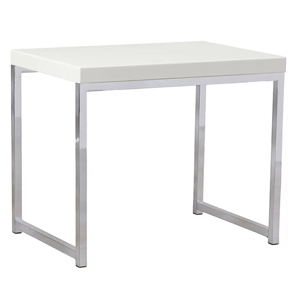 Modern End Table | White