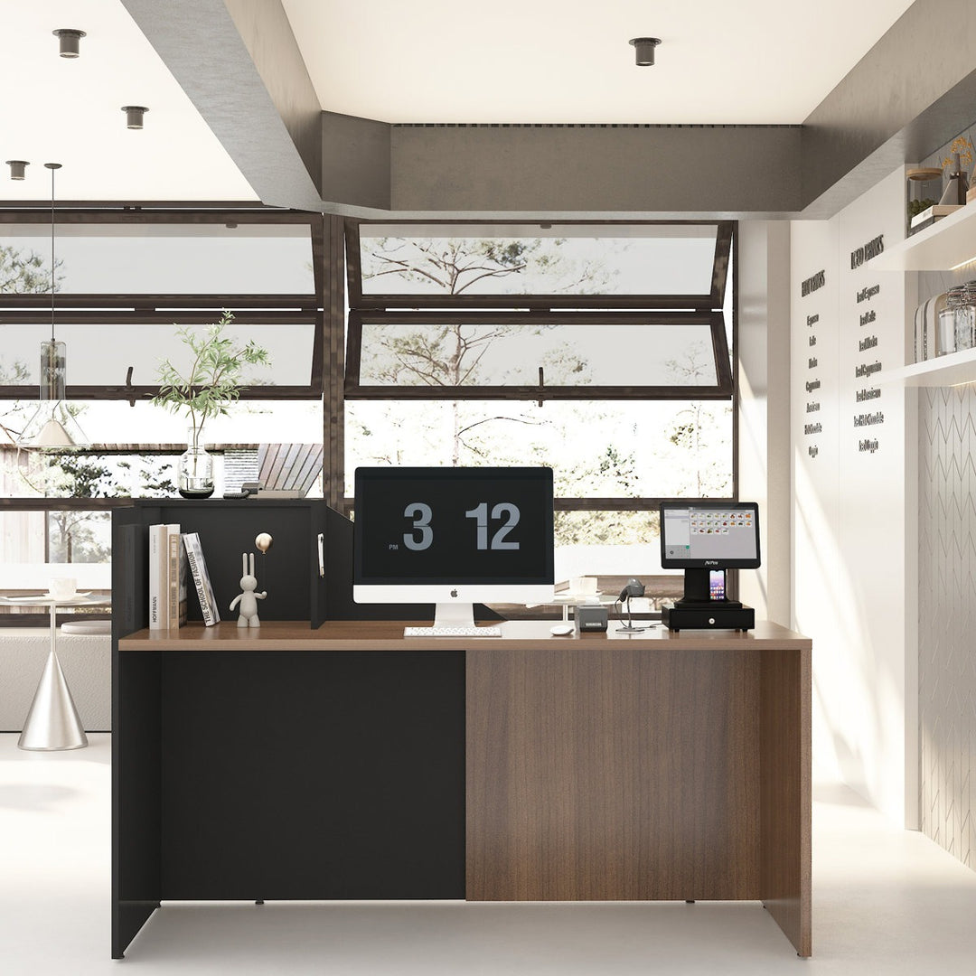 Aya Reception Table | Black & Brown
