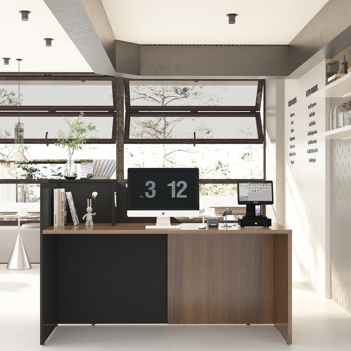 Aya Reception Table | Black & Brown