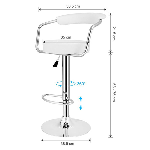 Isaac Bar Stool | White