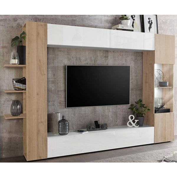 Mox Tv Unit Set | White & Beige