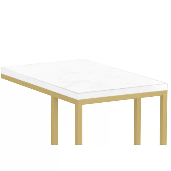 Joy End Table | Golden & White