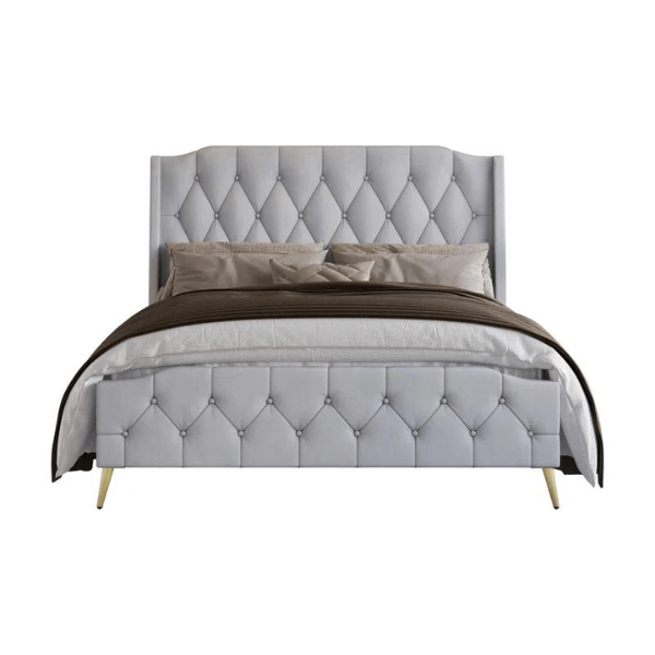 Opal Oasis Bed Without Storage | King | Grey Fabric