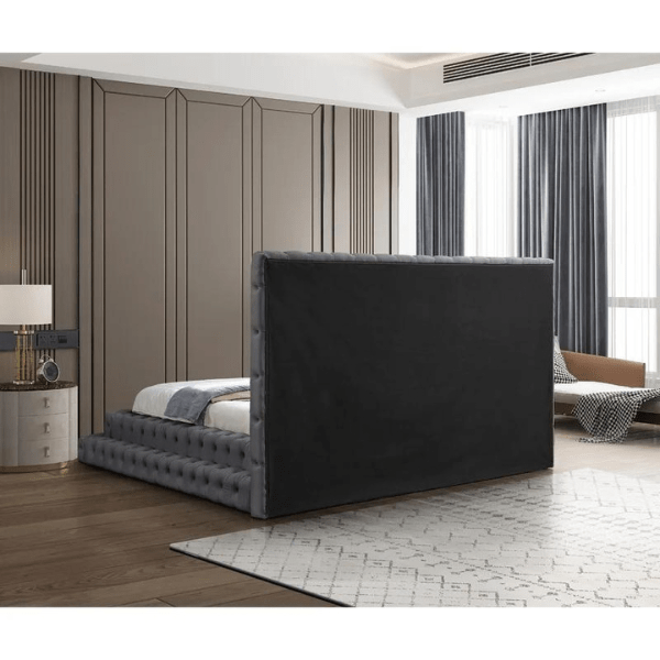 Pearl Bed Without Storage | King | Black Fabric