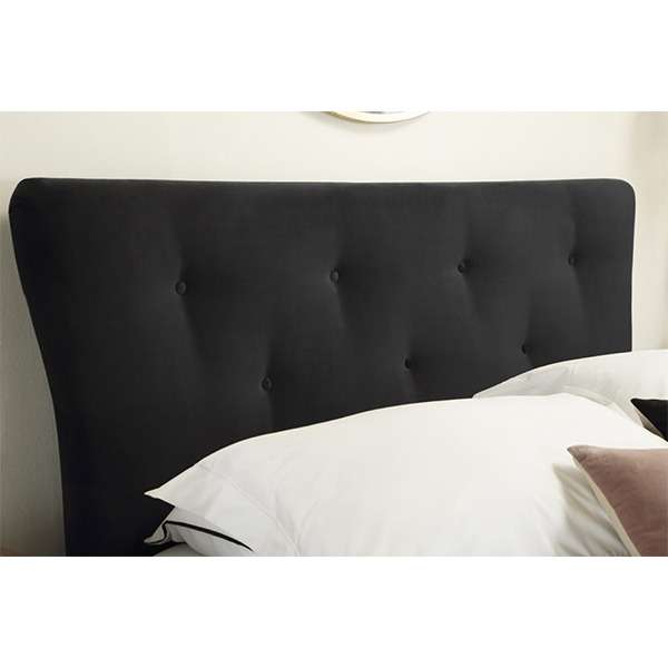 Kyle Bed Without Storage | King | Black Fabric