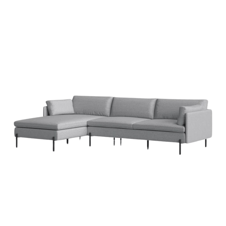 Union L Shape Sofa | Grey | Facing Left