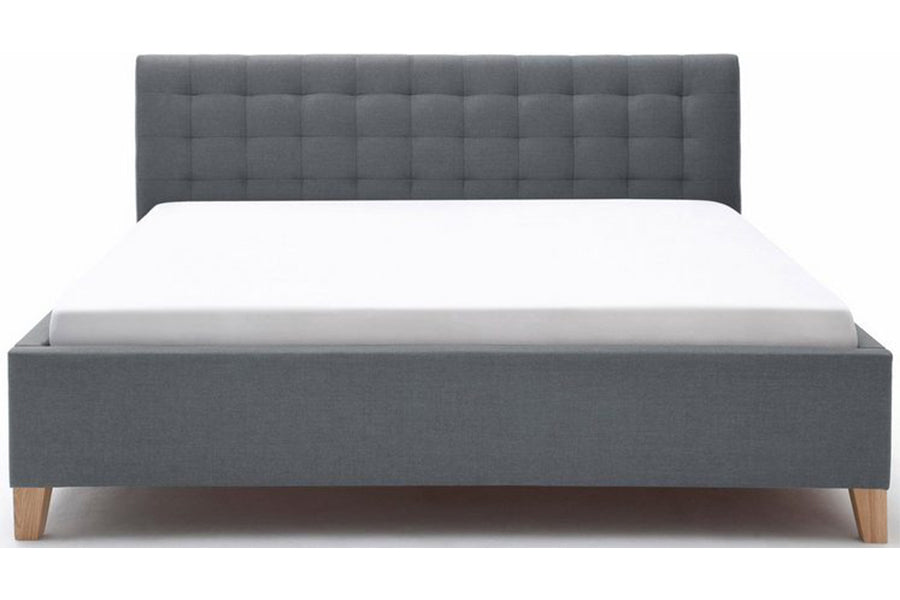 Deporte Bed Without Storage | King | Grey Fabric Upholstrey