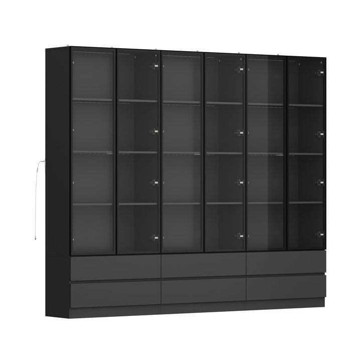 Moco Tall Crockery Unit | Black