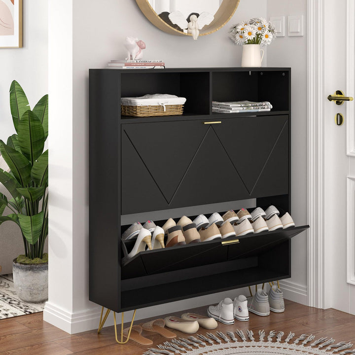 Saoirse  Shoe Rack | Black