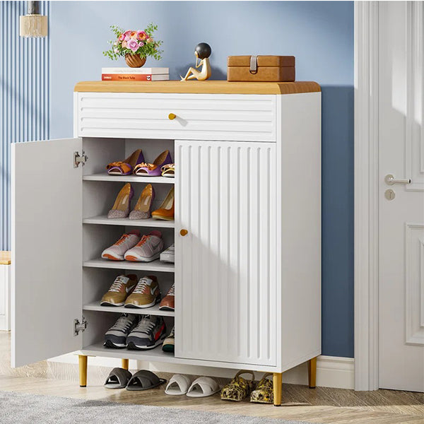 Lincoln Shoe Rack | White