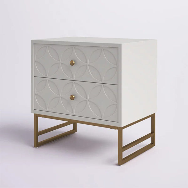 Joshua Bedside Table |White