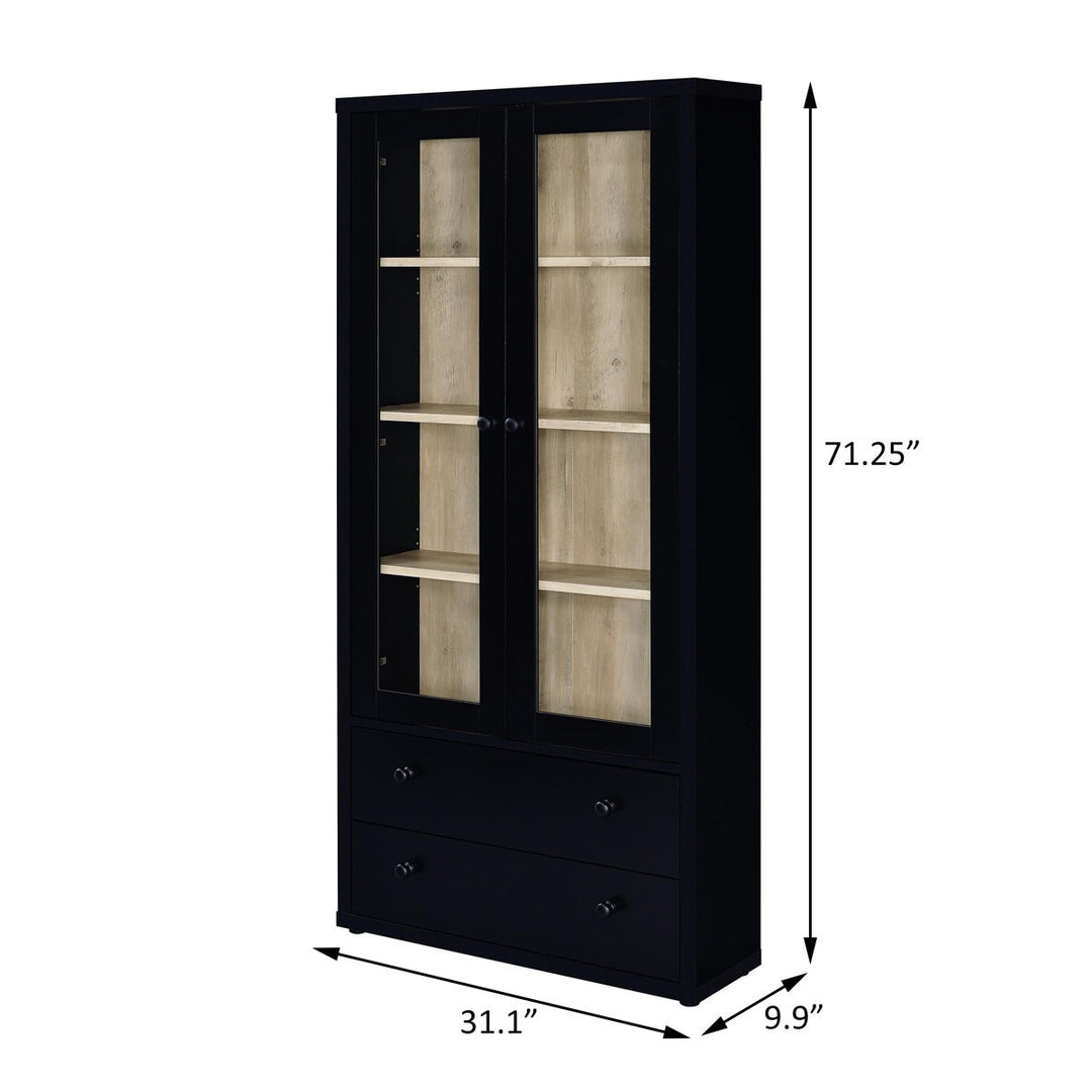 Heno Tall  Crockery Unit | Black