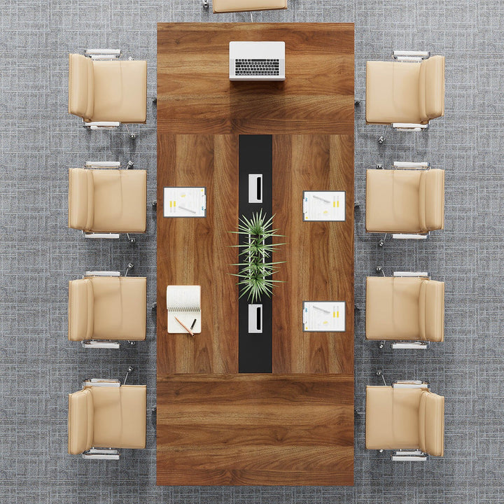 Haru Rectangle  Conference table | Brown
