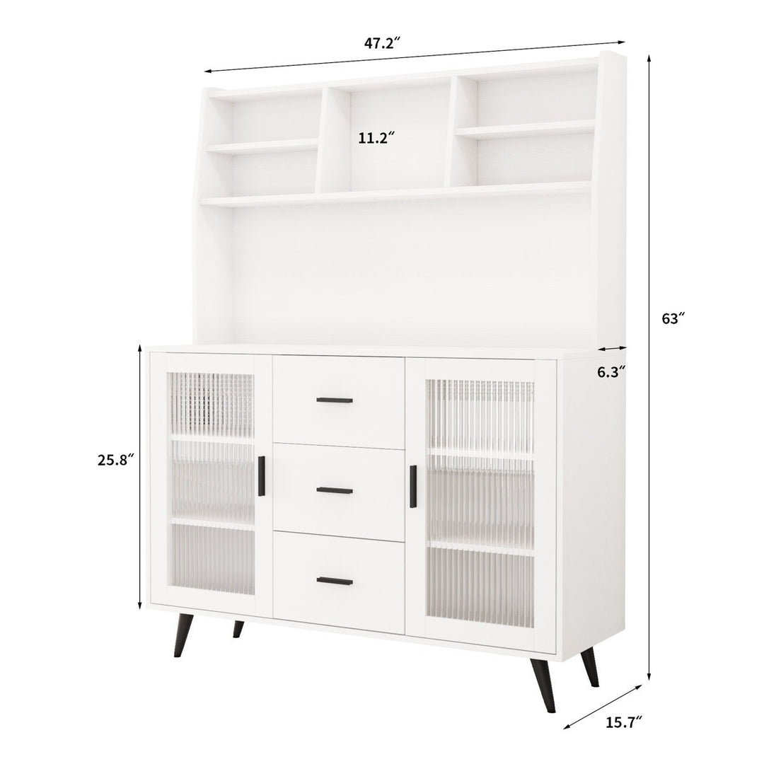Reo Tall Crockery Unit | White