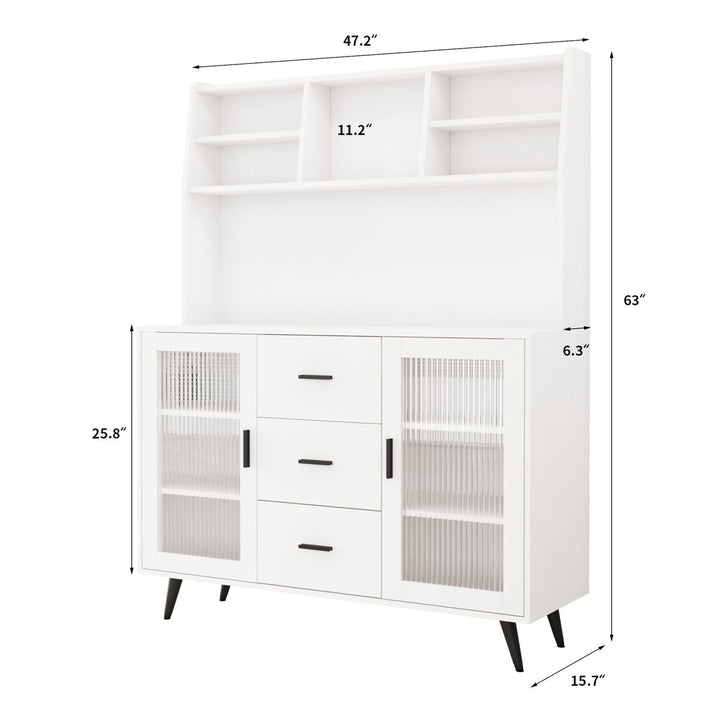 Reo Tall Crockery Unit | White