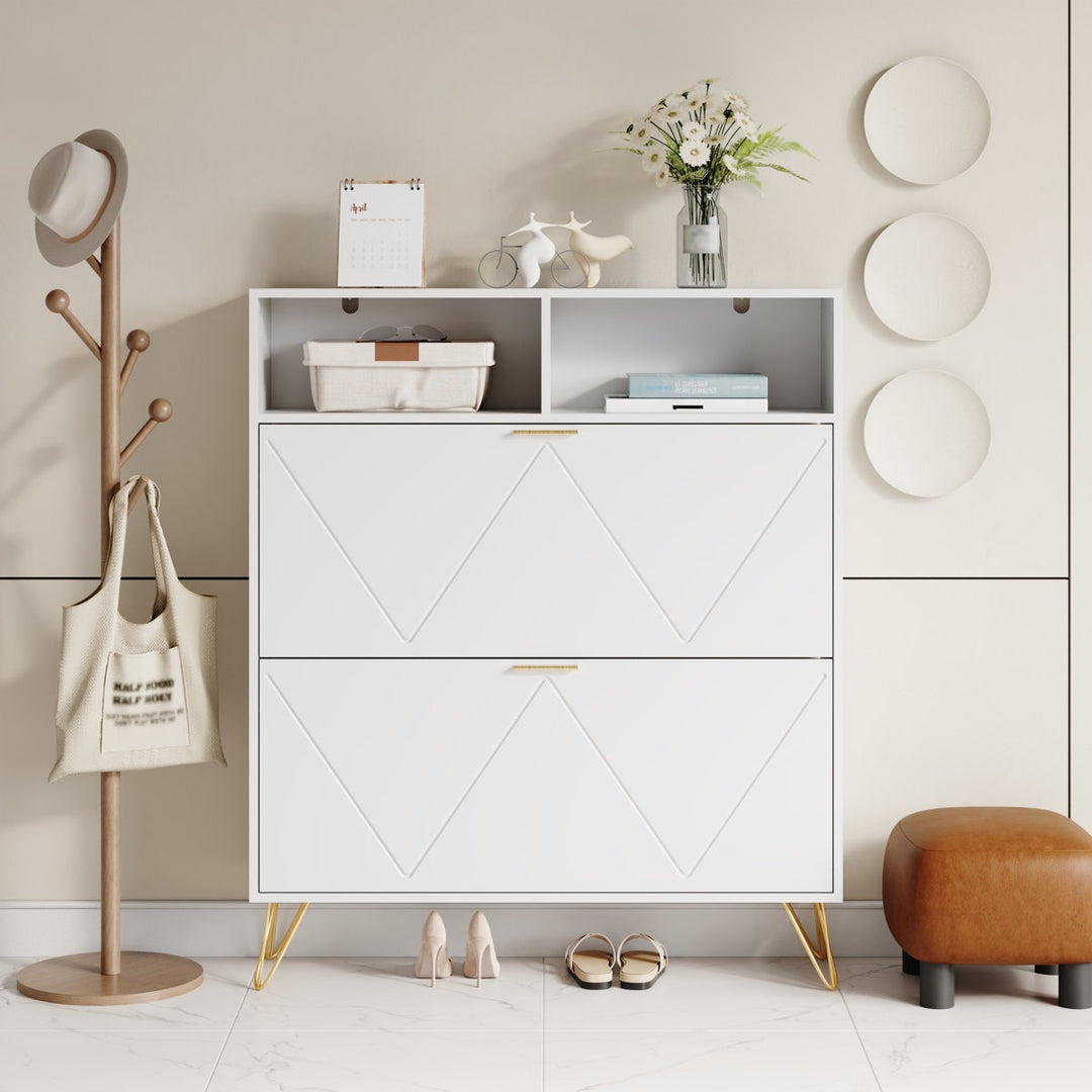 Saoirse  Shoe Rack | White