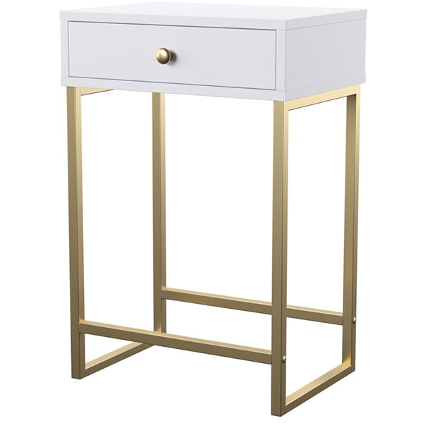 Sat End Table | White