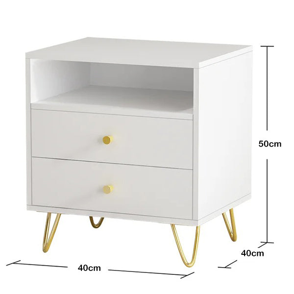 Andrew Bedside Table | White