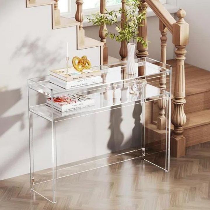 Aura Acrylic Console Table | Clear