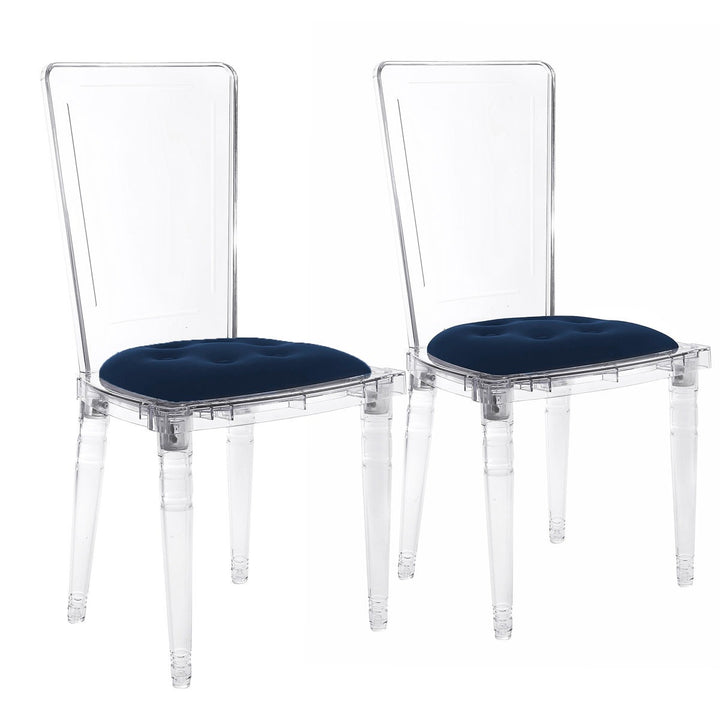 Anneliese Acrylic  Chair | Blue
