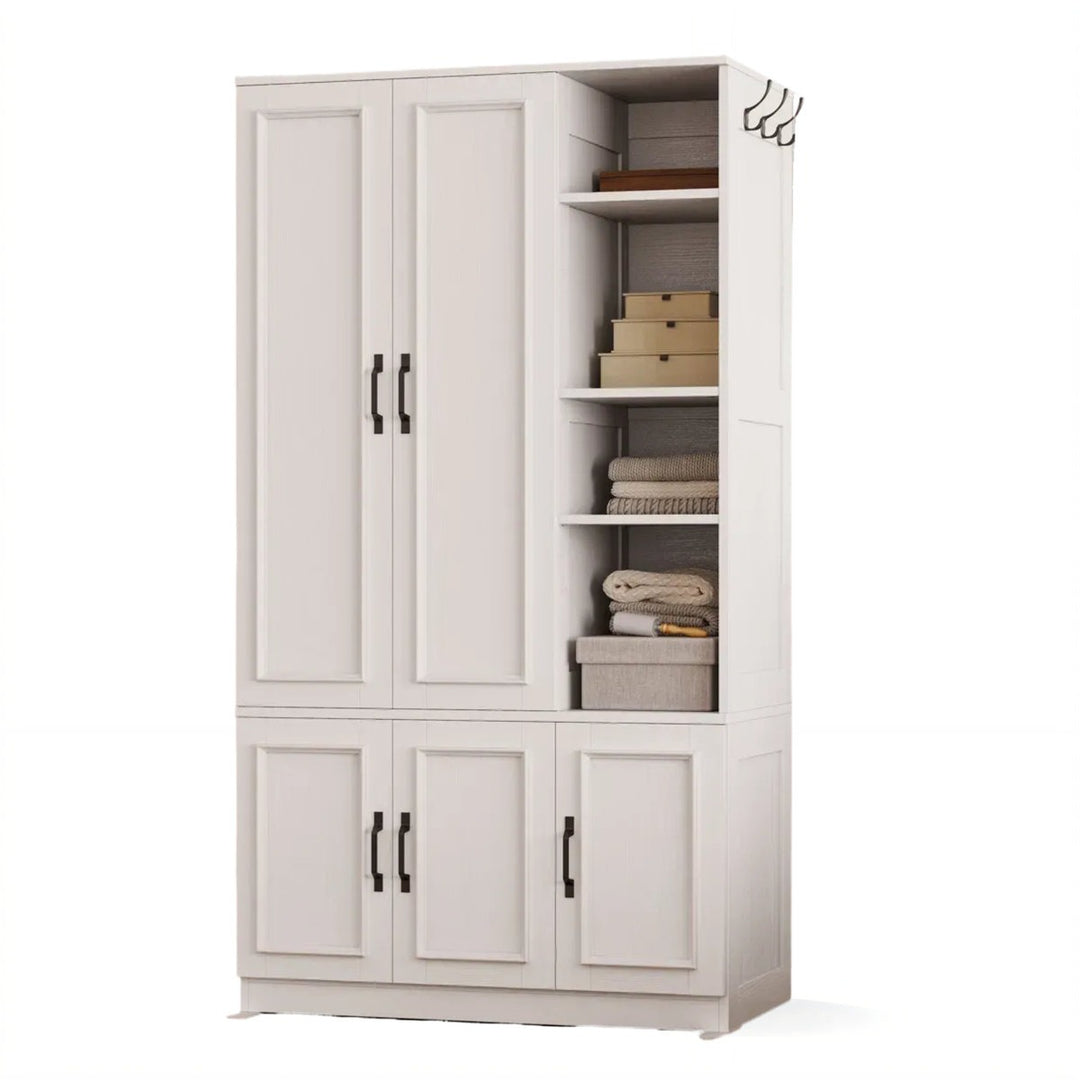 RobeLand 5 Door Wardrobe | White