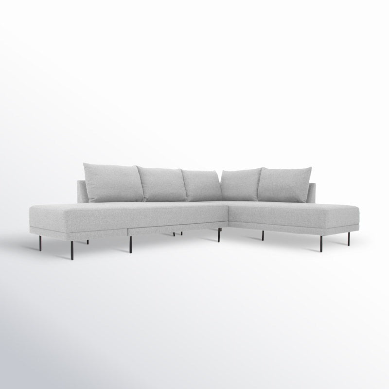 Aura L-Shape Sofa | Beige | Right Facing